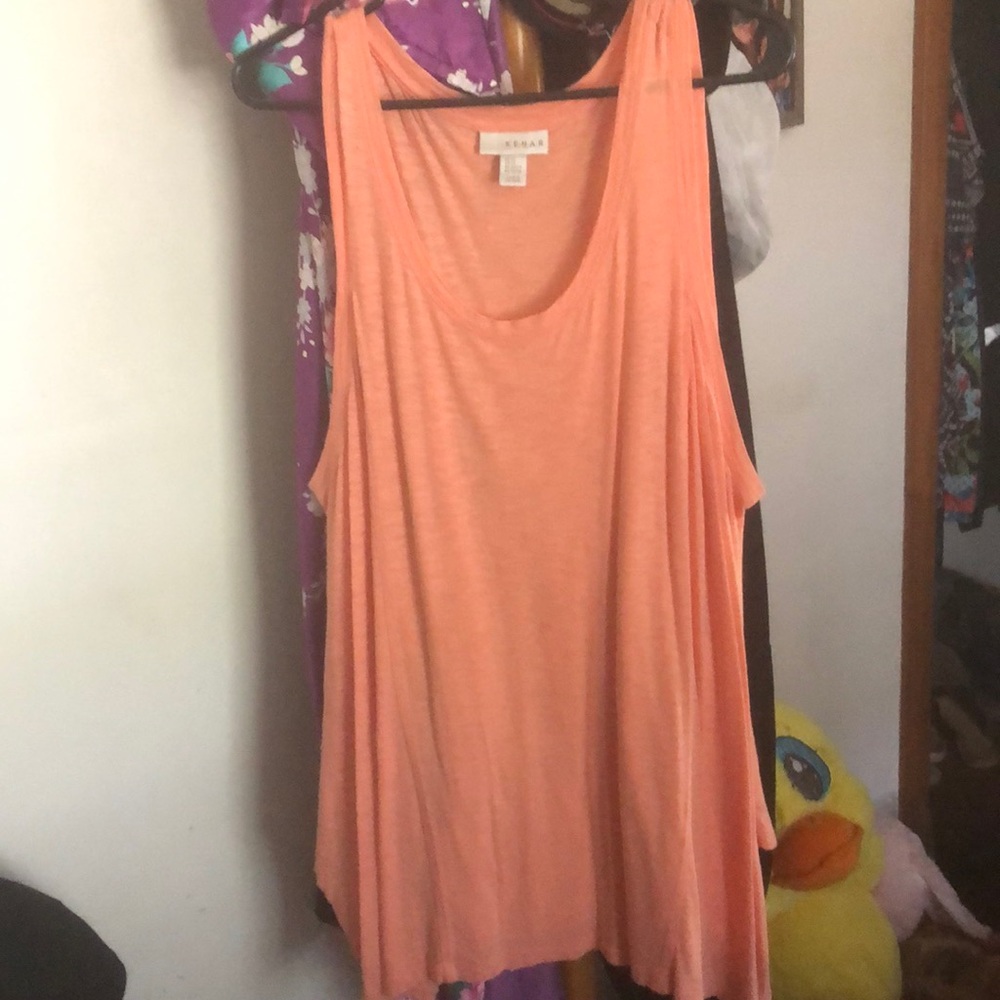 Creamsicle colored tank top